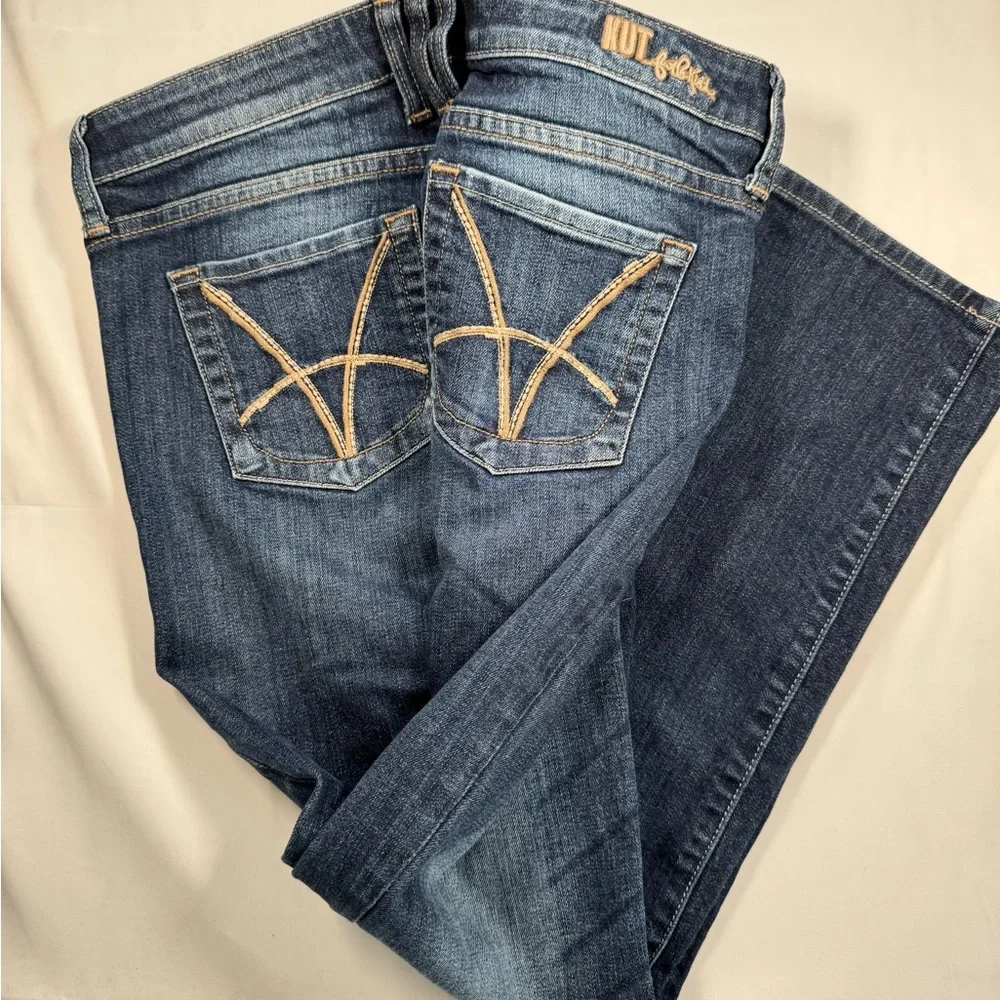 Kut from the Kloth “Catherine Boyfriend” Dark Blue Straight Leg Jeans - Picture 4 of 4